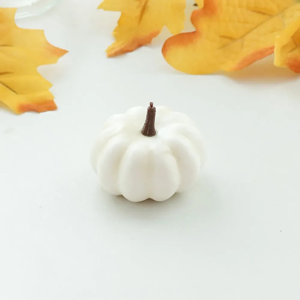 10Pcs Artificial Pumpkin Halloween Decorations for Home Mini Fake Pumpkin Autumn Harvest Party Thanksgiving Ornaments Props